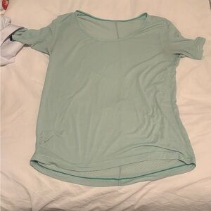lululemon athletica Light Green Short Sleeve Top